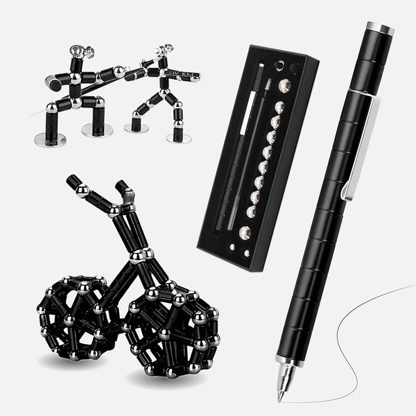 AKUTAIN Fidget Pen, Magnetic Pen Magnetic Toy Pen, Multifunctional Deformable Magnet Fidget Toys,