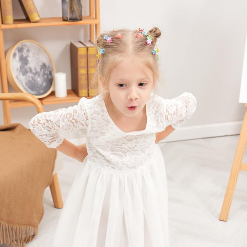 choicbaby 80PCS Baby Hair Clips for Girls, 16 Different Colors, Cute Mini Flower Hair Accessories for Infants