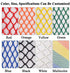 White Safety Rope Net for Kids, Knotless Fence Protective Netting for Stair Balcony, Outdoor Decoration Grid Net,