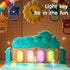 JING SHOW BUSSINESS Tummy 0 3 6 9 12 Baby Play Mat Baby Gym,Play Piano Time Baby Activity Mat, Music and Lights Boy