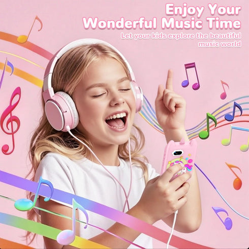 32GB 3-8 Kids Phone Toy, Touchscreen Educational Smart Phone with Camera, Game, Music Player, CardIdeal Valentine's Day