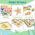 2-4, 6 Pack 1-3 3-5 Wooden Peg Puzzles for Toddlers Educational Peg Puzzles Montessori Toys, Learning Puzzles for Kids
