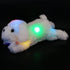 18'' WEWILL Light up White Puppy Dog LED Stuffed Animal with Colorful Night Light Glow Soft Plush Toy Gifts for Kids on