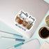 3PCS Smutty Reads and Coffee Sticker, Funny Gift for Him, Husband, Boyfriend, Dad, Hard Hat Stickers, Co-Workers Sticker