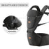 Acumas 44lbs, 6-in-1 Baby Carrier with Hip Seat, Baby Carrier Newborn to Toddler up to Ways to Carry, All Seasons