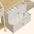 3 BBLIKE Diaper Caddy Organizer with Hanging Rack - Tier Rolling Utility Cart with Drawers and Dividers for Baby Bottle