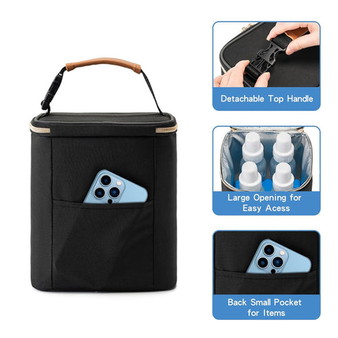 Insulated Breastmilk Cooler Bag for Pump Parts - Waterproof Design