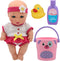 New Adventures Magic Nursery Love Buckets - Bath Safe 8" Baby Doll Playset for Ages 2+