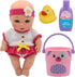 New Adventures Magic Nursery Love Buckets - Bath Safe 8" Baby Doll Playset for Ages 2+