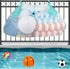 Pool Floats Storage Bag, Foldable Mesh Organizer for Balls, Inflatable Toys, and Pool Accessories, Green