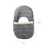 Heather Gray Baby Car Seat Cover - Versatile Blanket-Style Stroller & Carrier Cover