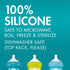 3 Count Boon Nursh Silicone Baby Bottle Nipples - Bottle Nipples for Boon Nursh Baby Bottles - Baby Bottle-Feeding