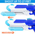 WOLKEK 4 Pack 400CC Swimming Summer Water Guns for Kids Adults, Long Range High Capacity Squirt Guns Toy, Pool Toys