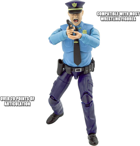 6.5 Inch Figures Toy Company Ultimate Police Officer Figure with Deluxe Articulation