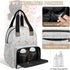 Eativisa Backpack-Multi-functional Simple small flowers Diaper Bag mother and baby bag Thermal compartment USB charging