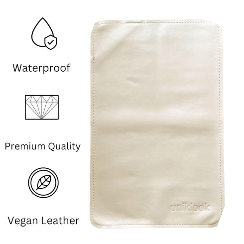 14"x22" UNIKLOOK Leather Portable Changing Pad - Vegan Leather - Travel Baby Changing Mat - Multipurpose Portable