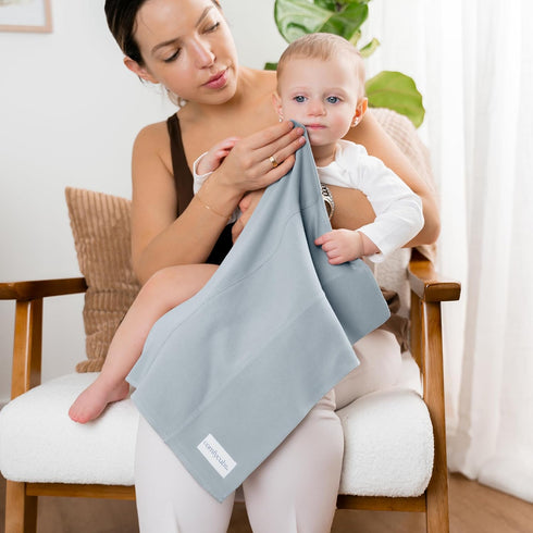 Set (Pack 6) 6-Layer, 100% Comfy Cubs Baby Burp Cloths of - Large, Ultra Absorbent Cotton for Infant Spit-Up, Drool