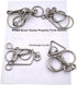 4 Sets Advanced Metal Brain Puzzles Teasers Toys, Magic Puzzles for Kids and Adults