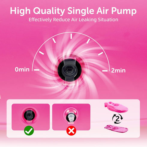 Inflatable Pregnancy Pillow, Full Body Pregnancy Mattress with Hole for Belly Chest/Head, Pregnancy Pillows for Prone