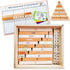 LITTLE BUD KIDS House of Number Buddies Math Game - Number Bonds Math Toy with Rods and Flash Cards for Ages 4-8