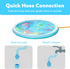 60" Summer SLOOSH Splash Pad Water Toys - Sprinkler Mat for Toddler Kids Baby Play Water Games Pool Fun, Outdoor Garden