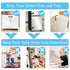 Fursafe&Q Cabinet Locks Baby Proofing, Child Safety Strap Locks Adhesive Black - Child Proof Fridge Lock Drawer Door