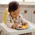 12 Pcs BPA Free Plastic Toddler Utensils Set, Baby Spoons and Forks for Feeding Dinnerware (Grey)