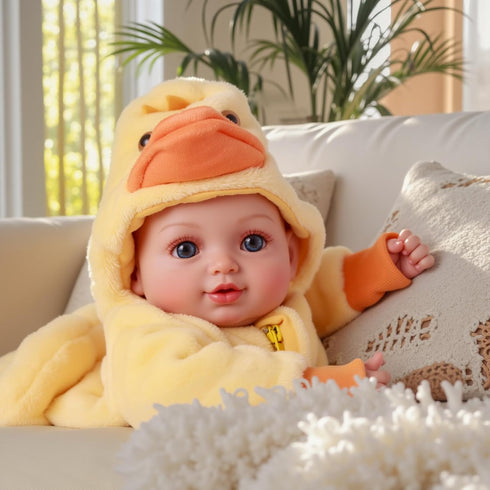 5-Piece Set 15-Inch 3+, BABESIDE Value Realistic Baby Doll Includes Soft Body Doll, Outfit, Bottle, Magnetic Pacifier