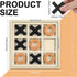 Seenelling Jumbo Wooden Tic Tac Toe Game Dementia Activities for Alzheimers Seniors with Matching and Puzzle Templates