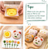 50PCS Set Kids Kitchen Cooking - Crocodile Wooden Kid Safe Knife Cutting Board Apron Gloves Fruit Vegetable Crinkle