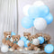 Jenaai 106 Pcs Bear Baby Shower Decoration, 6 Pcs Bears Stuffed Animal with 100 Pcs Balloons for Party Decor
