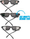 Spy Glasses for Kids in Bulk (Pack of 3), Rear View Sunglasses for Fun Party Favors, Spy Gear Gift