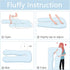 55 Inch QUEEN ROSE Pregnancy Pillow, U Shaped Full Body Pillows for Sleeping Support, Maternity Pillow for Pregnant