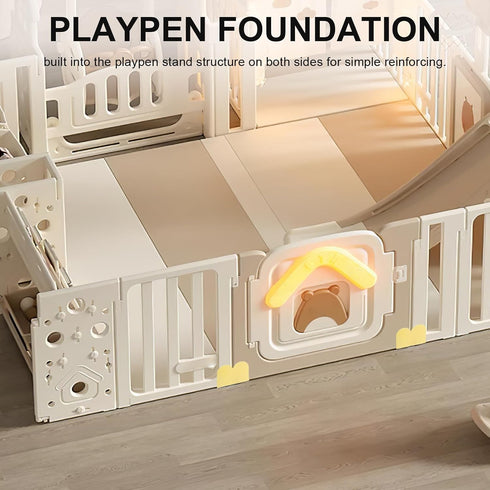 ULTECHNOVO 2pcs Children's Anti-slip Playpen Base Replacement, Stabilizing Supplies for Playpen Fence Holder Bracket