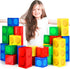 30 Pieces Building Block Party Box, Cardboard Snack Box for Children's Building Block Game Party Decorations
