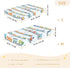 CZXW 52" 28" Cartoon Playful Trains Crib Sheets Fitted x Natural Cotton Soft & Breathable for Baby Crib Mattress