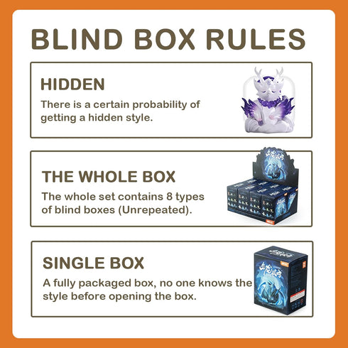 BEEMAI 1PC Mythical Beasts Administration Together with Loong Series Blind Box Figures, Random Design Cute Figures