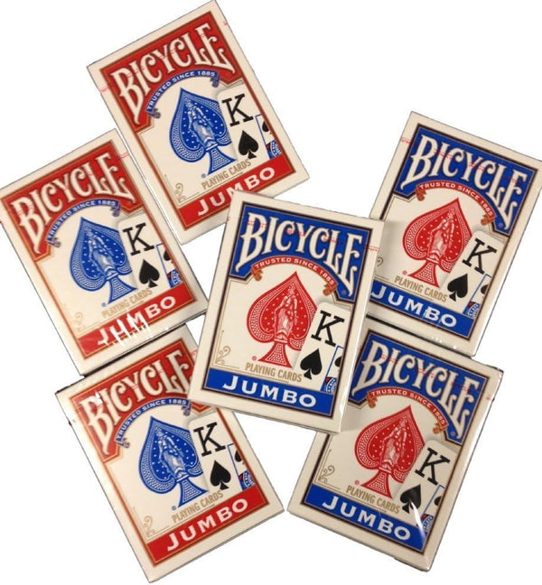 Bicycle Jumbo Index Playing Cards - Set of 6 Decks