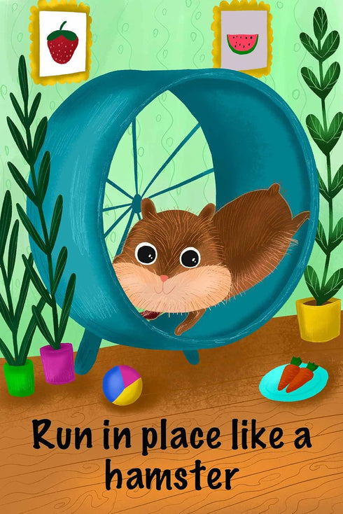 Creative Mango Animal Action Cards - 25 Cards Movement Game for Kids