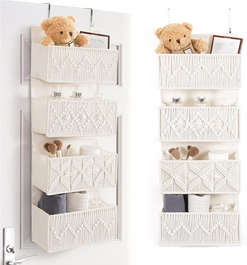 ANTIS'S HOME Nursery Over The Door Organizer Boho Decor Nursery Storage with
