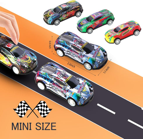 soi-meme 30 Pack Pull Back Cars for Kids,Mini Vehicles Toy Bulk Party Favor Cars Toys,Classroom Treasure Box, Goodie