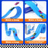 15 1/64th 3+ Flexible Race Track Toys for Kids: Ft Flex Race Car Ramp Track with Suction Cups - Rolls Up Portable DIY