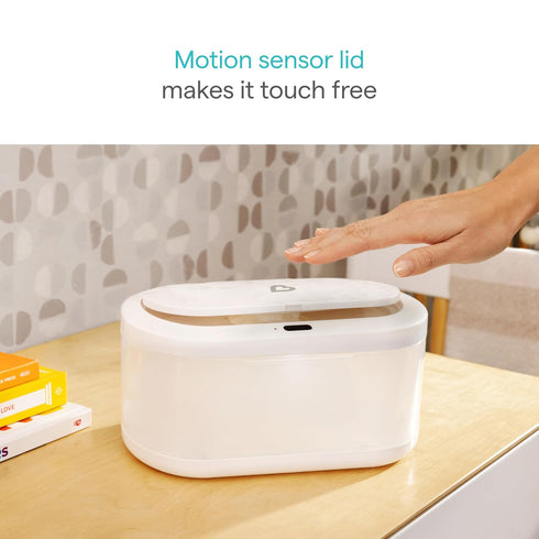 Munchkin Motion-Sensor Baby Wipe Warmer with Nightlight - White