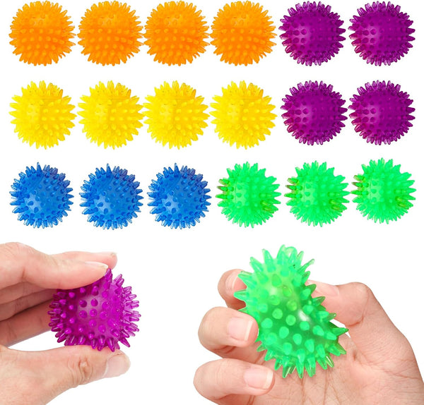 AHHSOY 18pcs Fidget Spiky Ball Toys Stress Relief Sensory Toy for Kids Adults