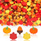 JUNEBRUSHS Fall Mini Erasers, 150Pcs Cute Thanksgiving Pencil Erasers for Kids, Bulk Maple Leaf Novelty Stationery
