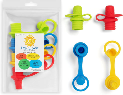 Spill-Proof Water Bottle Spout Adapter for Kids - Water Bottle Adapter Toddlers