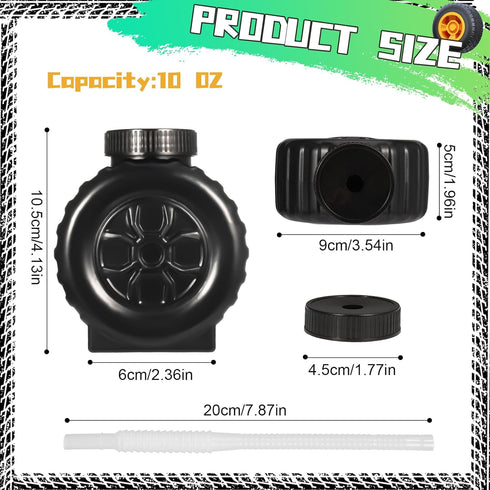 12 Set Pcs Construction Truck Cup Wheel Water Cup Truck Construction Cup for Birthday Party Construction Theme Party
