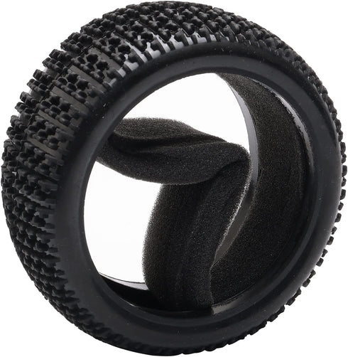 4PCS 17mm Hub Wheel Rim & T Grain Tires - Yellow for HSP 1:8 Off-Road RC Car Buggy