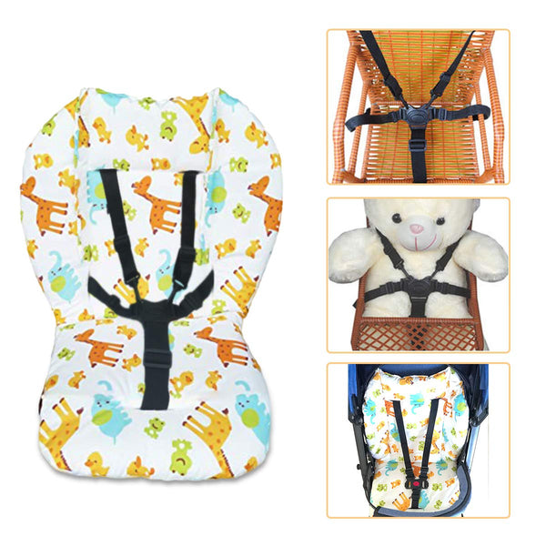 Baby High Chair Seat Cushion Liner Pad Cover Mat and 5 Point