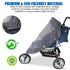 Mosquito Net for Stroller - Grey Sun Shade Protection, 2 Pack Portable Bug Netting for Infant Stroller